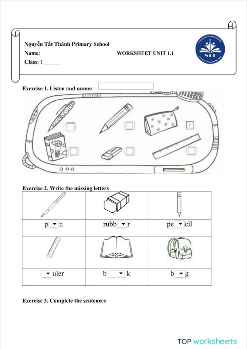 G1_ Unit 1.1. Interactive worksheet | TopWorksheets