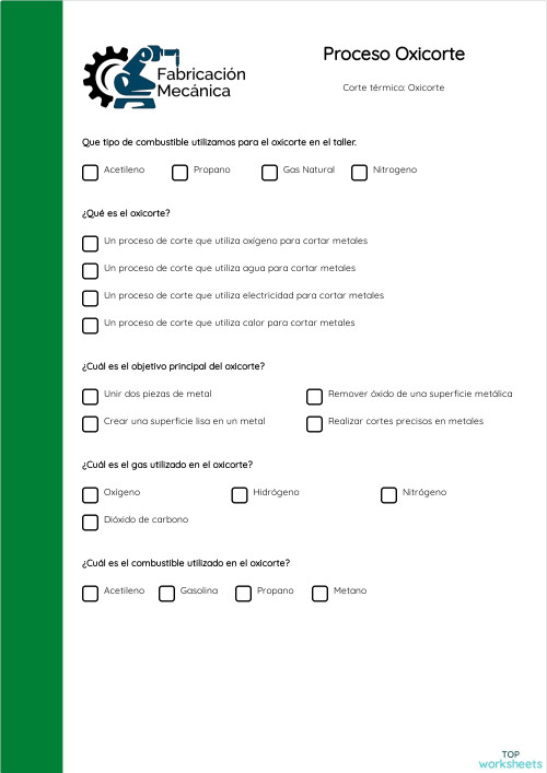 TCC: fichas interactivas y ejercicios online | TopWorksheets