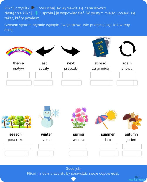 Wymowa interactive worksheets and online exercises TopWorksheets