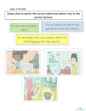 Science Year 3_Electrical safety rules_13-10-2021. Interactive ...