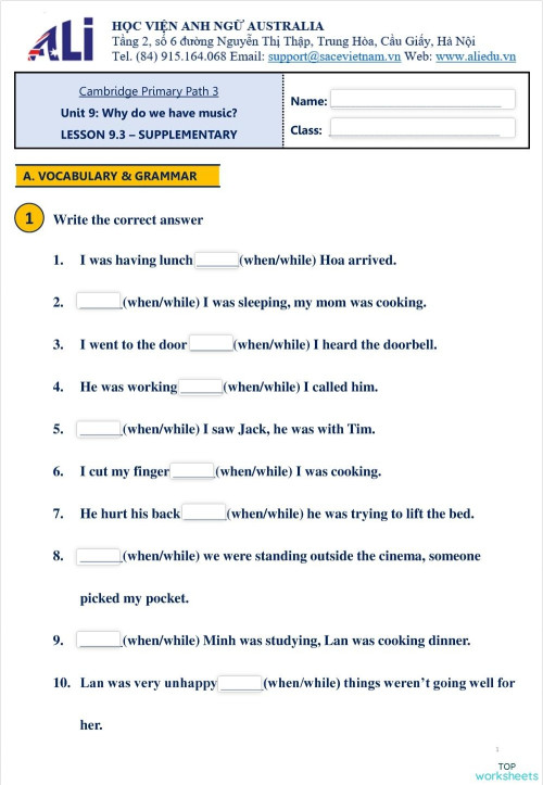 Cp3 u9 l3 supplementary interactive worksheet topworksheets