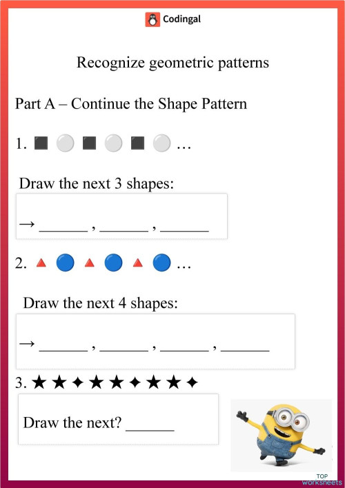M_G03M28L60_WC03_Recognize geometric patterns. Interactive worksheet ...