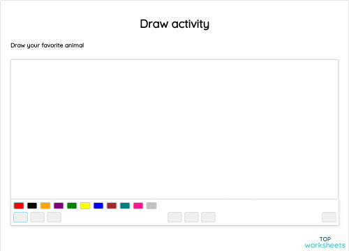 Draw activity. Interactive worksheet | TopWorksheets
