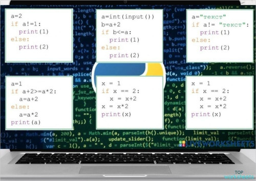 Python If else. Interactive worksheet | TopWorksheets