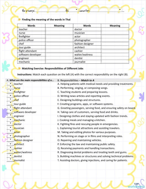 UNIT 2.3 Find meaning & matching. Interactive worksheet | TopWorksheets
