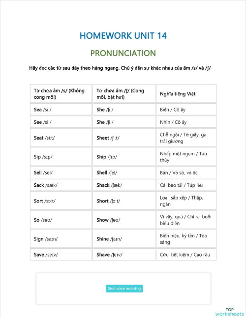 HOMEWORK UNIT 14. Interactive worksheet | TopWorksheets