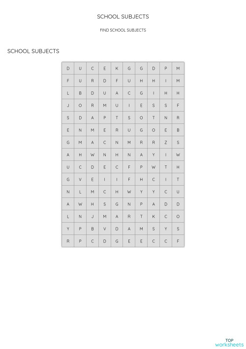 Interactive worksheets and online exercises in lithuania | TopWorksheets
