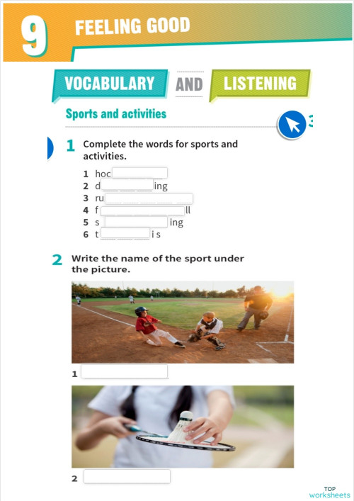 UNIT 9 VOCABULARY AND LISTENING PAG 40. Interactive worksheet ...