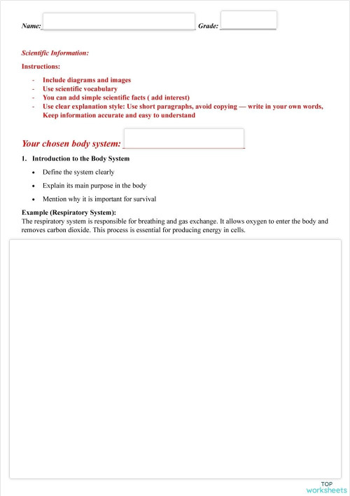 Science project. Interactive worksheet | TopWorksheets