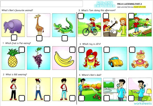 Listening 3 19 Interactive Worksheet Topworksheets