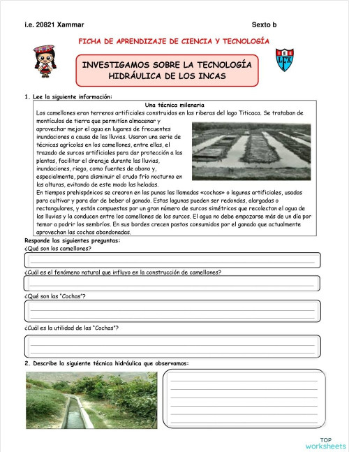 CIENCIA Y TECNOLOGÍA. Ficha interactiva | TopWorksheets