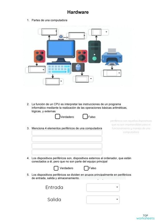 Examen final de ciencia y tecnología. Ficha interactiva | TopWorksheets