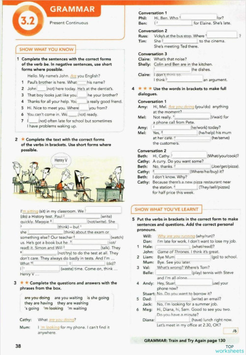 focus 1 3.2. Interactive worksheet | TopWorksheets