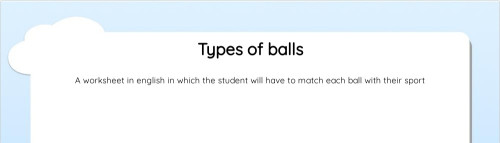 Types of balls. Interactive worksheet | TopWorksheets
