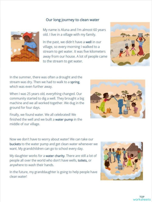 Cleaning Water. Interactive worksheet | TopWorksheets