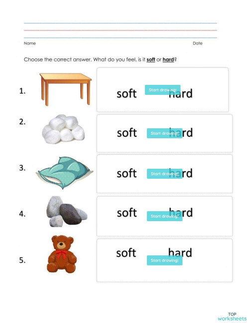hard and soft interactive worksheet topworksheets