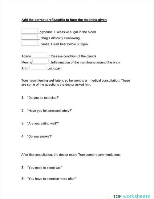 prefixes, sufixes, passive voice, reported speech exam v3. Interactive ...