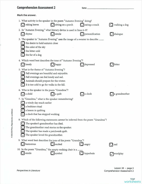 Assessment: interactive worksheets and online exercises | TopWorksheets
