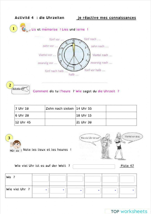  TopWorksheets Bildidee 