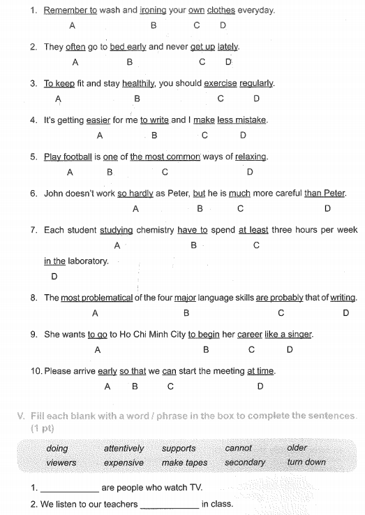 FIRST TERM TEST 02. Interactive worksheet | TopWorksheets