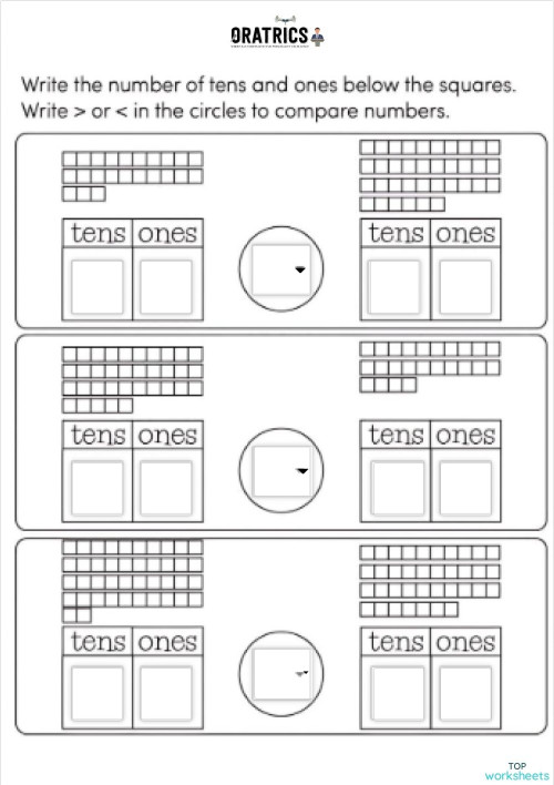 Write the numbers. Interactive worksheet | TopWorksheets