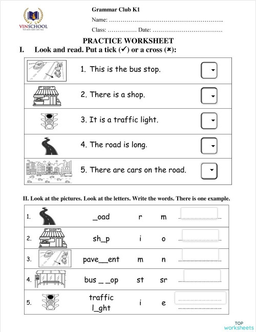 Grammar K1. W9. Day 18. Interactive worksheet | TopWorksheets