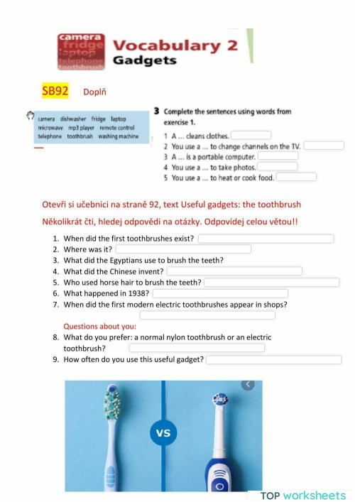 Motivate 1Unit 7 SB 92. Interactive worksheet | TopWorksheets
