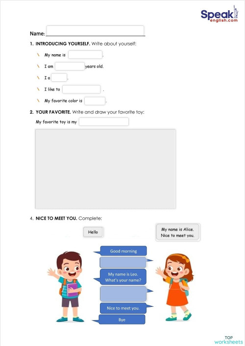 Junior 4 - Exam. Interactive worksheet | TopWorksheets