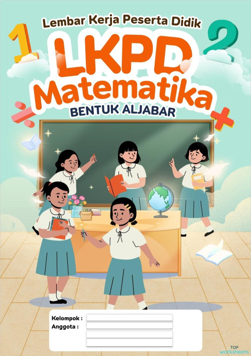 E-LKPD MATERI BENTUK ALJABAR. Lembar kerja interaktif | TopWorksheets