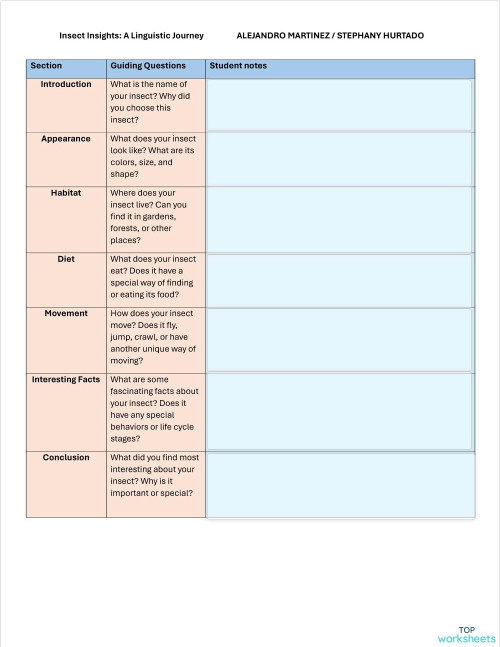 Process of writing. Interactive worksheet | TopWorksheets