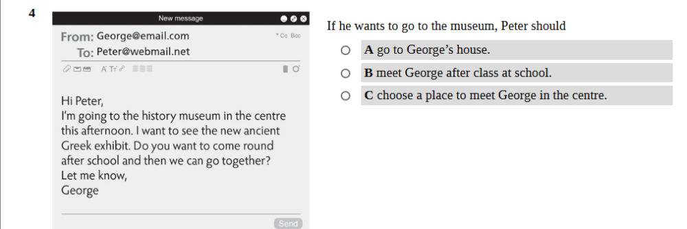 Practice Tests A2 Key For Schools For The Revised 2020 Exam Test 1 Part ...