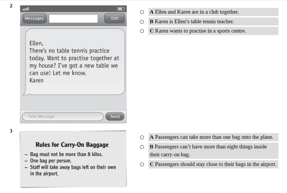 Practice Tests A2 Key For Schools For The Revised 2020 Exam Test 1 Part ...