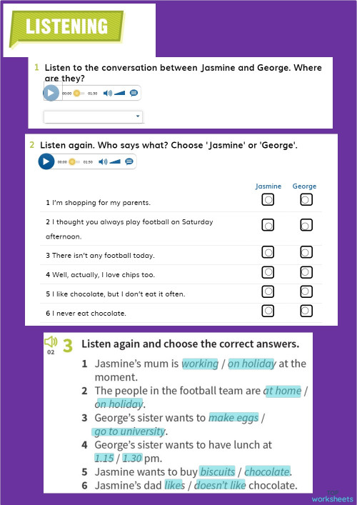English language: interactive worksheets and online exercises ...