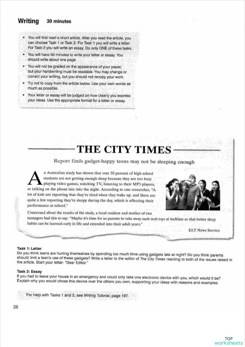 Ecce All Stars 1 Practice Test 1 Writing Interactive Worksheet Ecce All Stars 1 Practice Test 1 Writing Interactive Worksheet