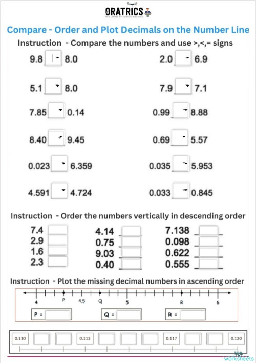 Math: interactive worksheets and online exercises | TopWorksheets