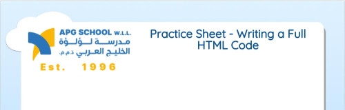 Practice Sheet - Writing a Full HTML Code. Interactive worksheet ...
