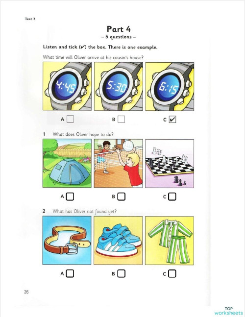 Listening Practice Interactive Worksheet Topworksheets