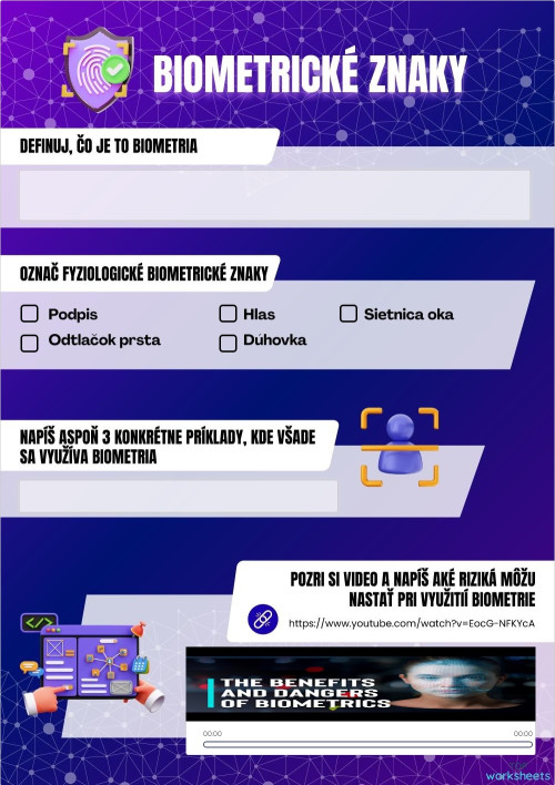 Biometria: interactive worksheets and online exercises | TopWorksheets