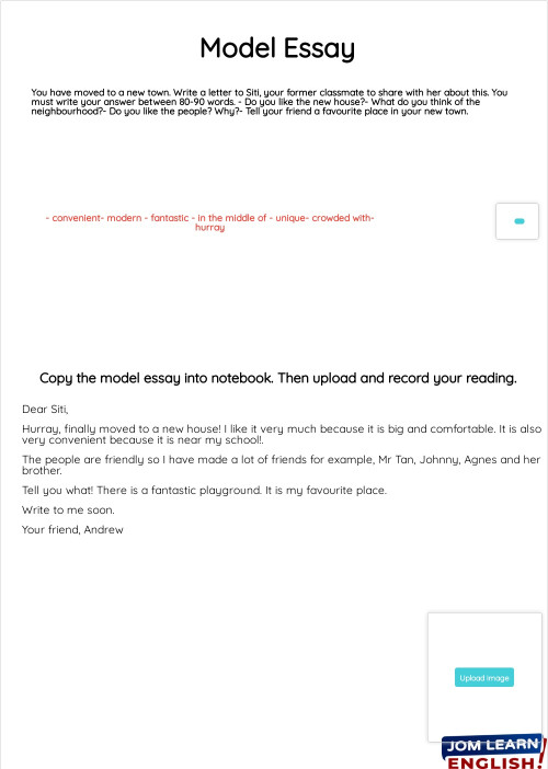 Year 5 - Writing Task Feedback - Oasis on The Sea. Interactive ...