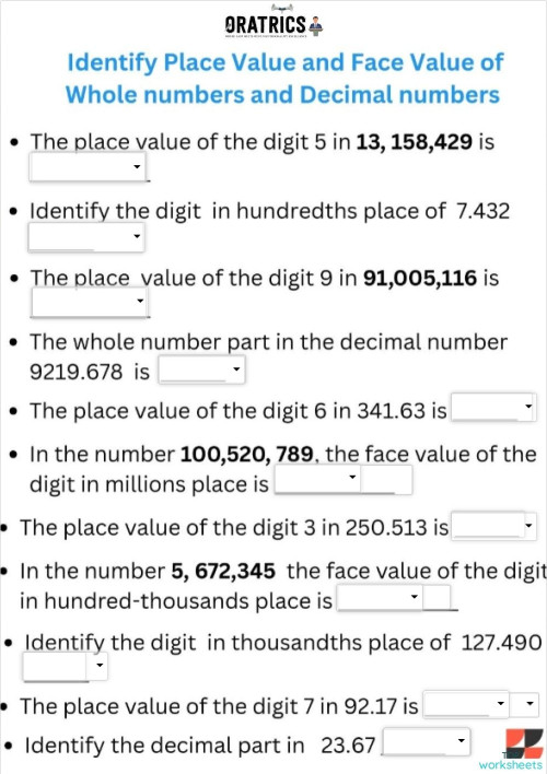 Area Area 95. Interactive worksheet | TopWorksheets
