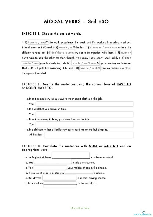 Grammar Interactive Worksheets And Online Exercises Topworksheets