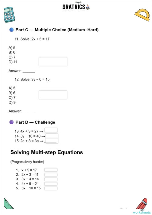 Grade 6 34 2 (1). Interactive worksheet | TopWorksheets