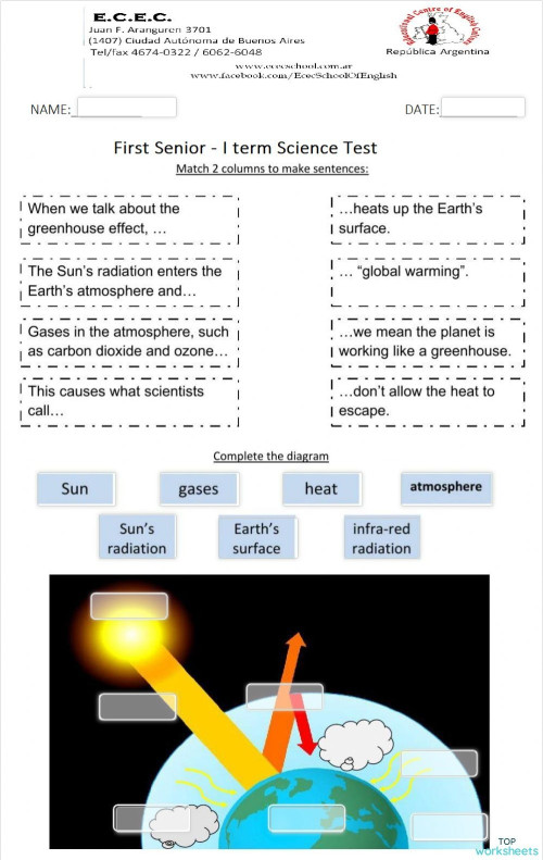 Special subject Science test. Interactive worksheet | TopWorksheets