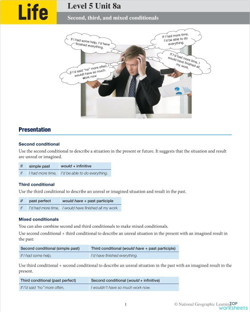 Neo Cursos Life 5 Unit 8a. Interactive worksheet | TopWorksheets