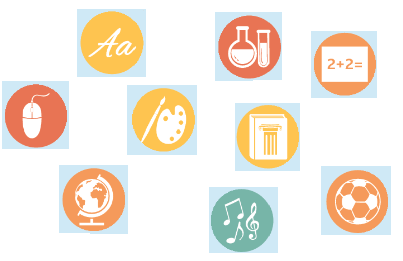 School subjects. Scheda interattiva TopWorksheets