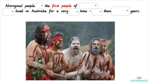 First Nations Culture- choose the word. Interactive worksheet ...