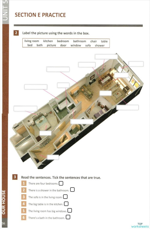 Primary U.5 page 56. Interactive worksheet | TopWorksheets