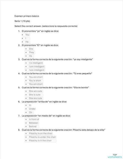 past simple practica. Ficha interactiva | TopWorksheets