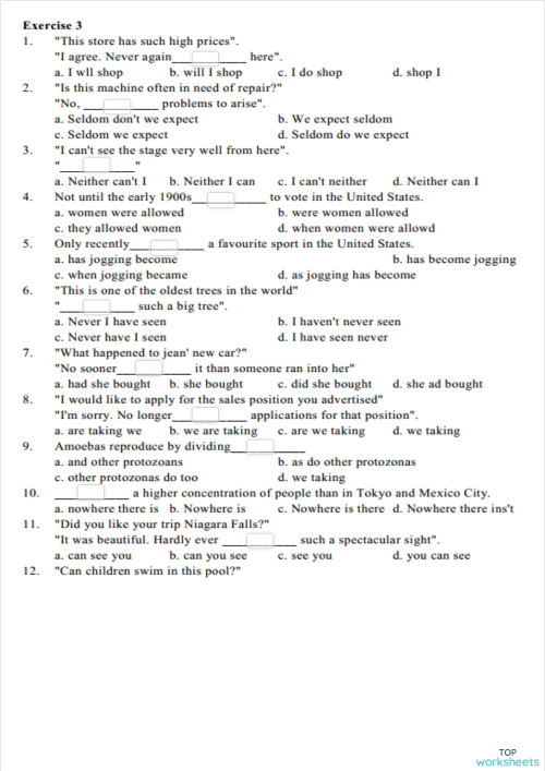 INVERSIONS 03. Interactive worksheet | TopWorksheets