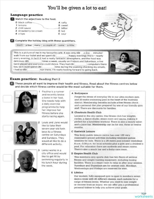 ACT 7-READING AND LISTENING PART 2 PRACTICE. Interactive worksheet ...